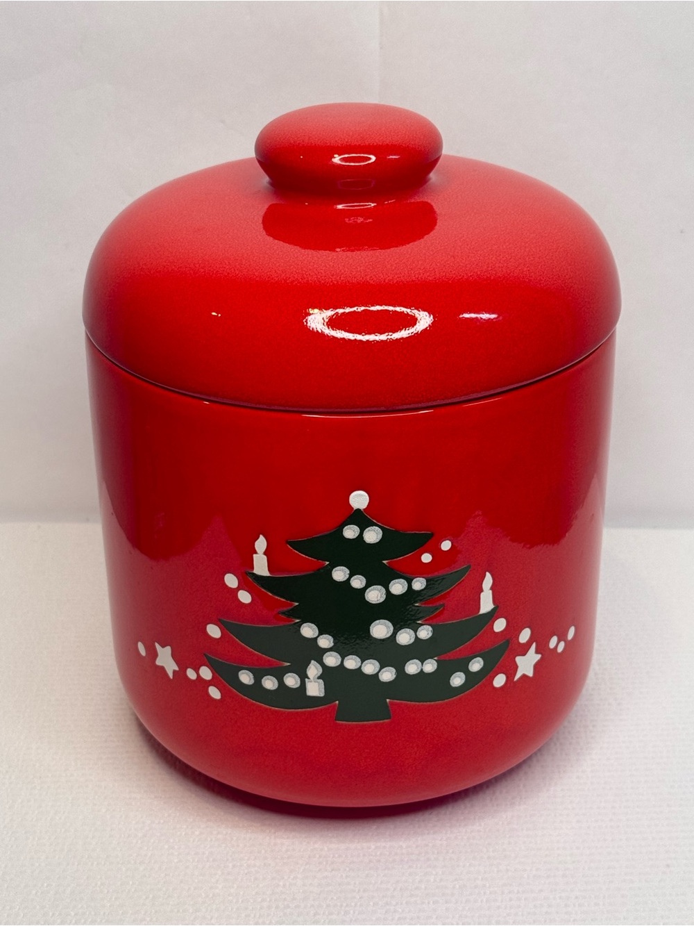 🎄Waechtersbach Ceramic Cookie Jar with Christmas Tree Design🎄